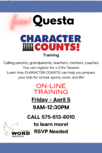 Questa-Character-Counts-Free-Online-Training-from-Living-Word-Ministries-April-5-2024-Livnig-Word-Ministries-Questa-NM